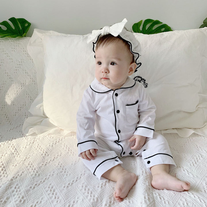 Baby Solid Color Pajamas Onesies Kids Sleepwear